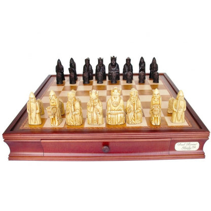 Dal Rossi Italy Isle of Lewis Chess Set with Drawers 20"