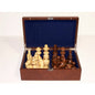 Dal Rossi Italy Chess Pieces - French lardy, Boxwood and Sheesham wood 95mm "Double Weighted" plus Storage Box