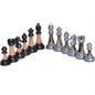 Dal Rossi Italy, Staunton Metal/Marble Finish Chessmen