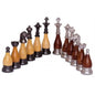 Dal Rossi Italy, Staunton Metal/Wood Chessmen