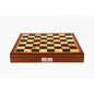 Dal Rossi Italy Chess Box Walnut Finish Chess Box 20” with compartments