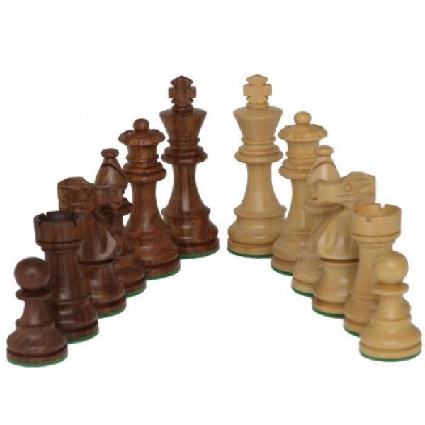 Dal Rossi Chess Set 16", With Boxwood/Sheesham 85mm pieces Wood Double Weighted"