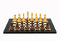 Dal Rossi Italy Chess Set Black / Erable Flat Board 50cm, With  Queen's Gambit Style Chessmen 90mm