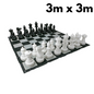 Giant Chess Plastic Chess Game Set 3X3M with Mat