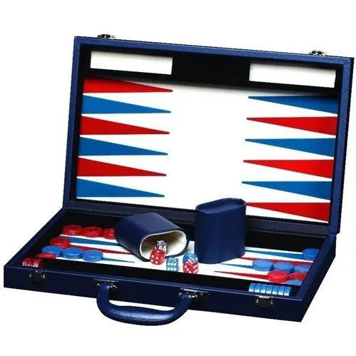 Dal Rossi Blue Backgammon 15" PU Leather