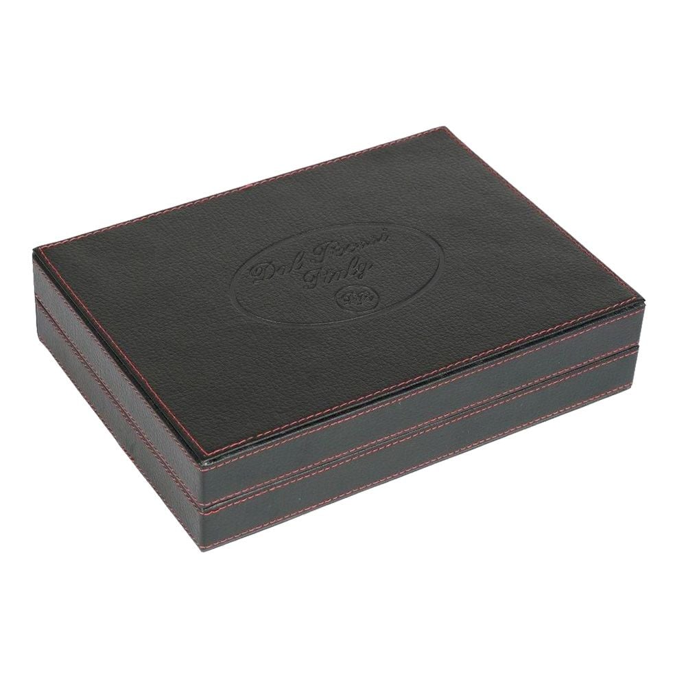 Dal Rossi Italy Black Backgammon 9" PU Leather
