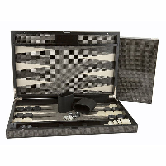 Dal Rossi Carbon Fibre Finish Backgammon 18"