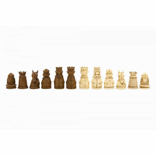 Dal Rossi Medieval Chess Pieces Polyresin ONLY, Board NOT INCLUDED