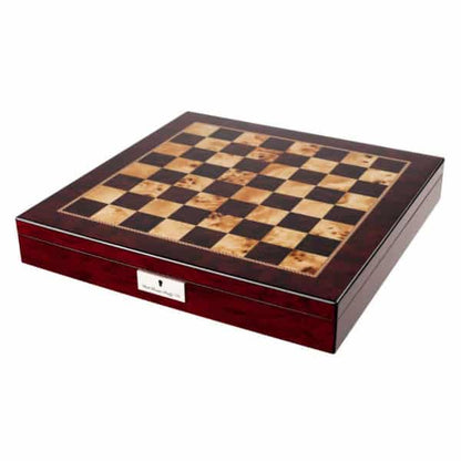 Dal Rossi Italy Chess Box Mahogany Finish 20" with compartments