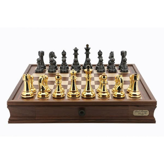 Dal Rossi Italy Gold & Silver Chess Set 20"