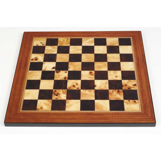 Dal Rossi Italy Walnut Shiny Finish Chess Board 40cm