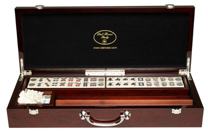 Dal Rossi Mahjong, deluxe wooden case with sticks & racks (52cm)