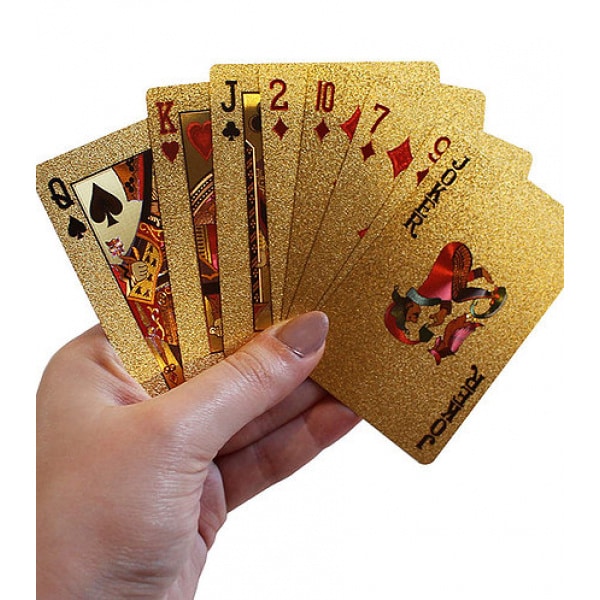 Dal Rossi Italy Luxury 24k 99.9% Genuine Gold Plated Playing cards.