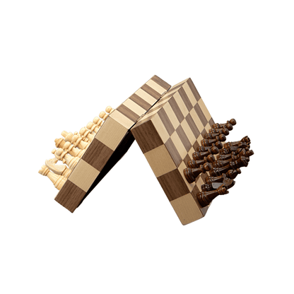 Dal Rossi 9" Wooden Magnetic Travel Chess Set