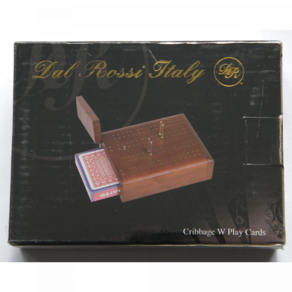 Dal Rossi Travel Cribbage Wood / With Play Cards