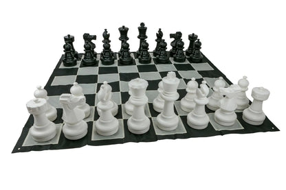 Giant Chess Plastic Chess Game Set 1.5X1.5M with Mat