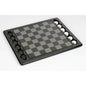 Dal Rossi Italy Carbon Fibre Checkers Set, board and pieces